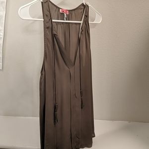 Joie silk racerback army green